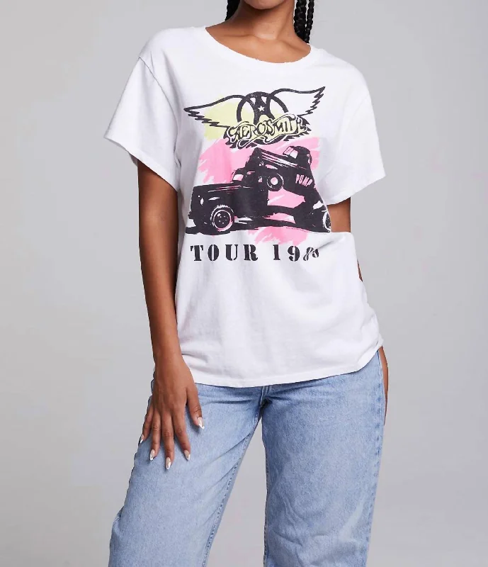 Aerosmith Pump Tour Tee In White