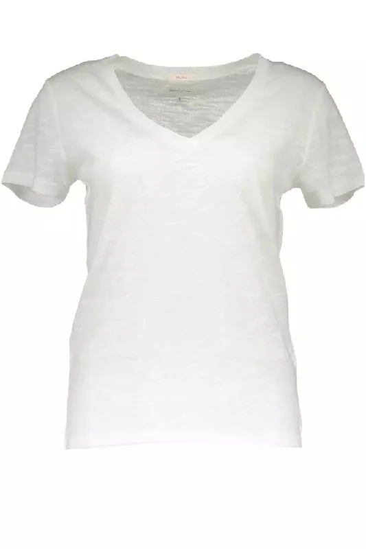 Gant Chic V-Neck Logo Tee - Fresh Summer Women's Essential