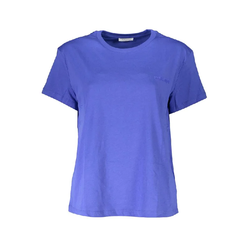 Patrizia Pepe Chic Crew Neck Logo Tee in Organic Women's Cotton