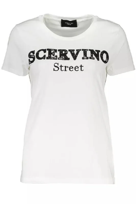 Scervino Street Chic  Tee with Contrasting Embroidery Women's Detail