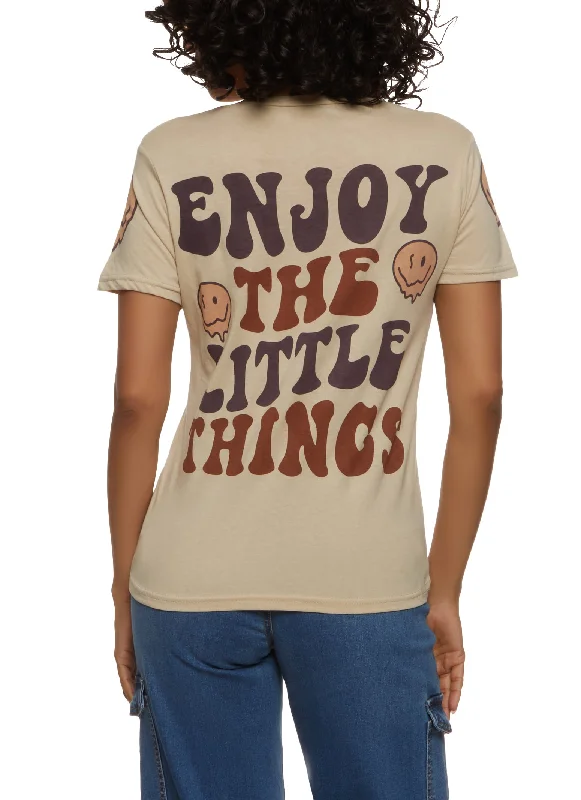 Enjoy The Little Things Back Graphic Tee