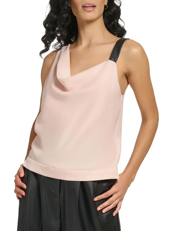 Womens Cowl Neck Slouchy Cami