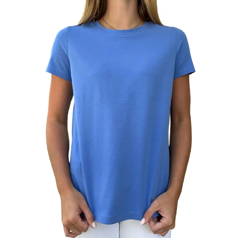 Women's Crew Neck Tee In Blue