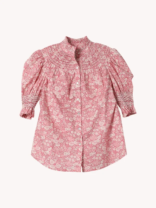 Amelia Short Sleeve Top in Pink