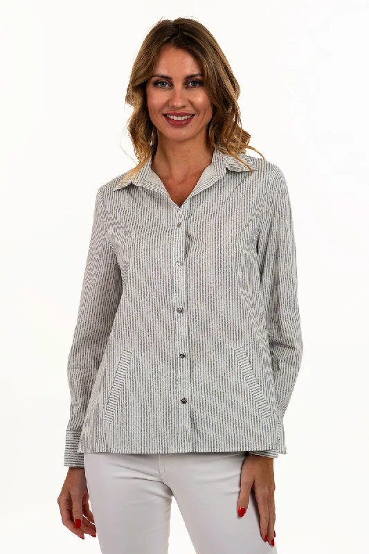 Lemon Grass Striped Blouse