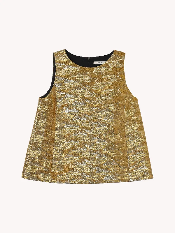 Quilted Gold Top