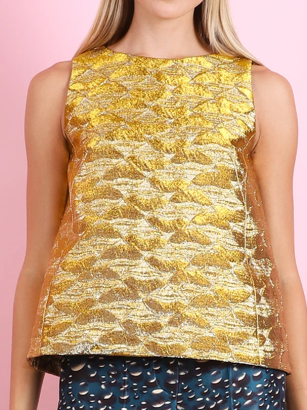 Quilted Gold Top