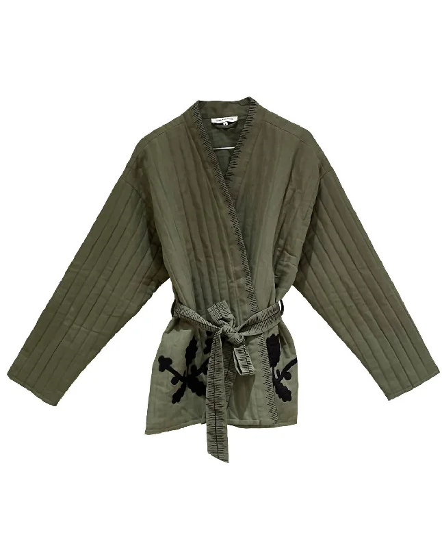 Women's Dole Kimono Jacket In Olive