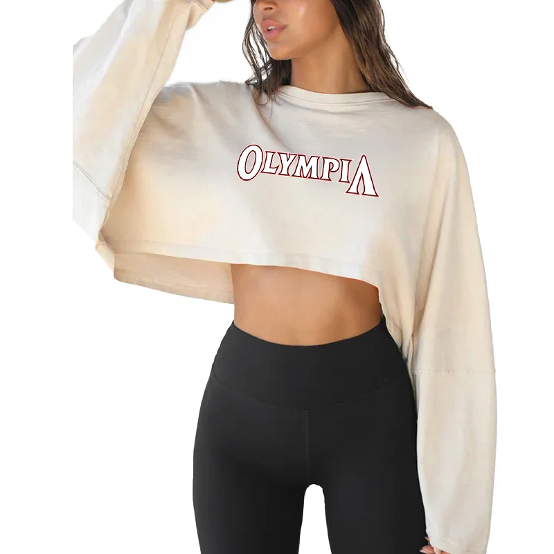 Olympia Crop OS Sleeves - Creme