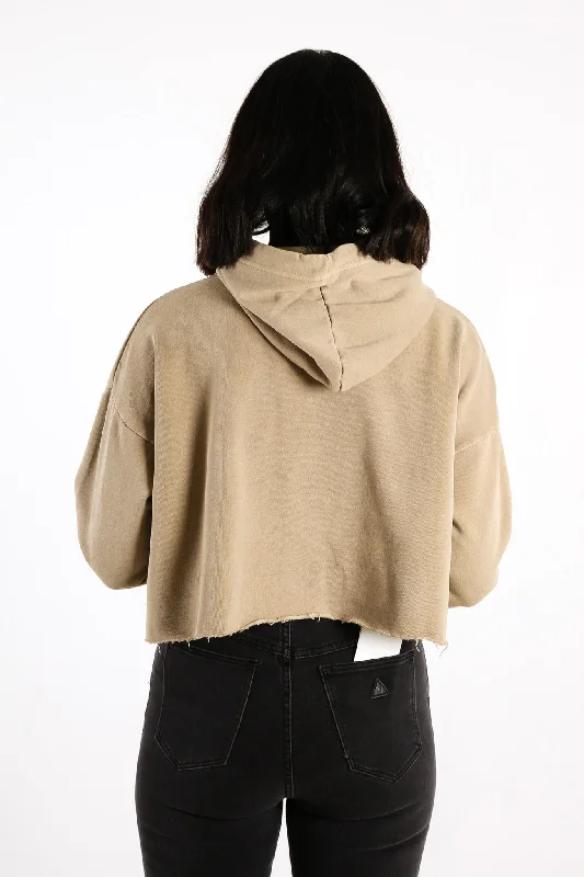 Cropped Hoody Brown