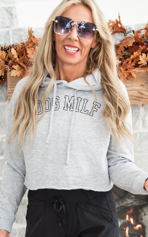 Dog Milf Cropped Sweatshirt**