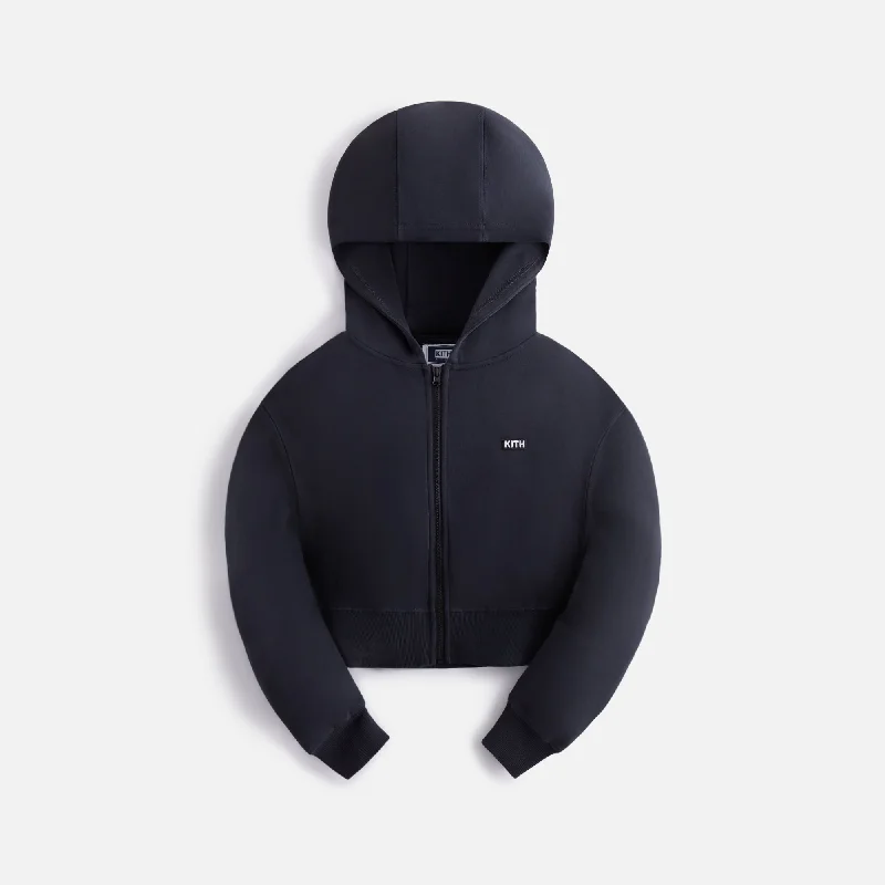 Kith Kids Cropped Fallon Hoodie - Black