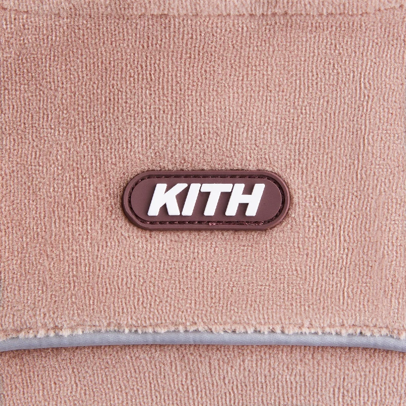 Kith Kids Velour Track Cropped Nelson Hoodie - Morganite