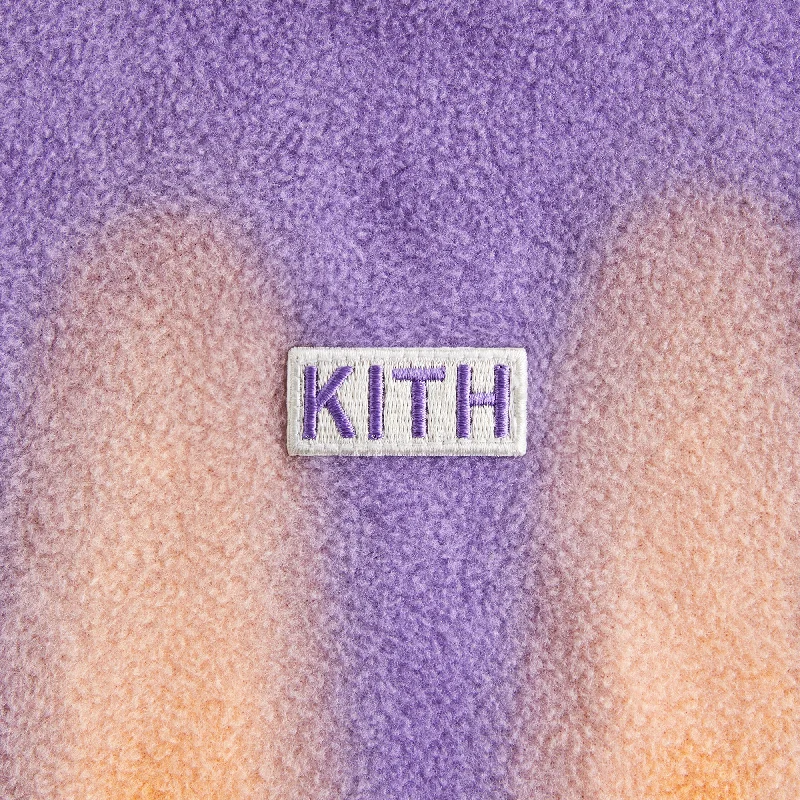 Kith Kids Printed Polar Fleece Cropped Hoodie - Lavender