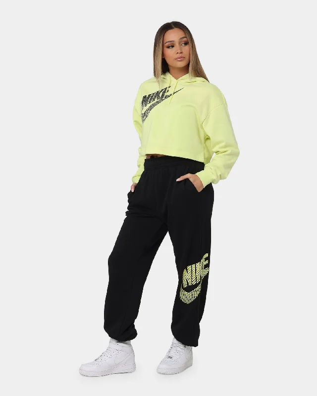 Nike Women's Nike Sportswear Cropped Fleece Dance Hoodie Luminous Green