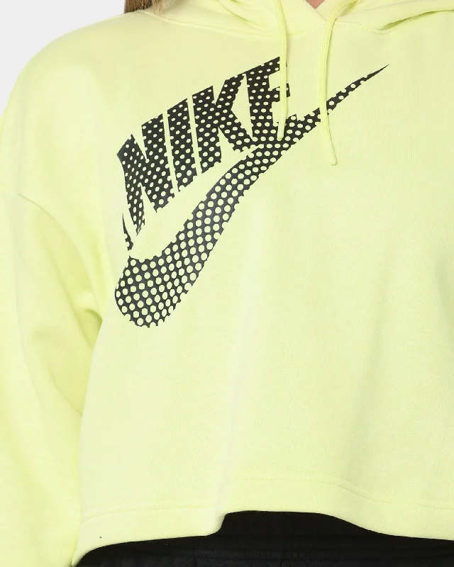 Nike Women's Nike Sportswear Cropped Fleece Dance Hoodie Luminous Green