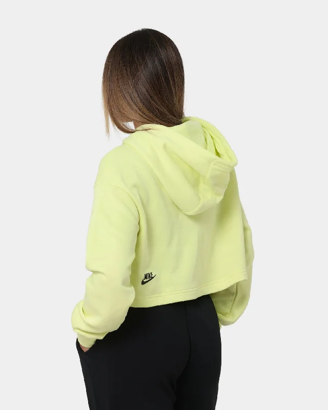 Nike Women's Nike Sportswear Cropped Fleece Dance Hoodie Luminous Green