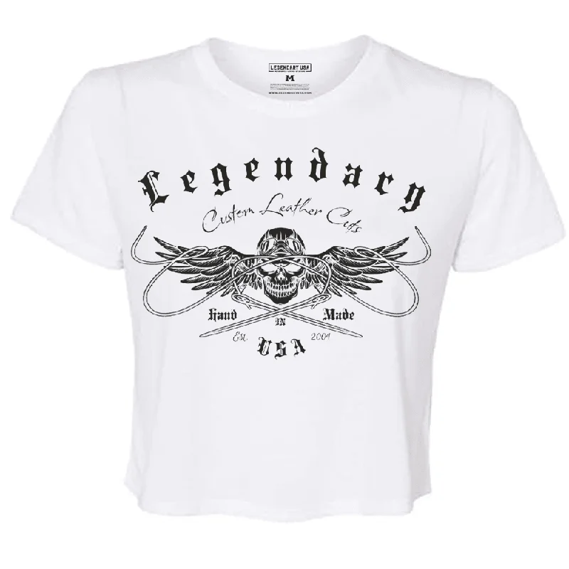 Legendary USA Womens 'Chill Out' Biker Chick Shirt - Slightly Cropped