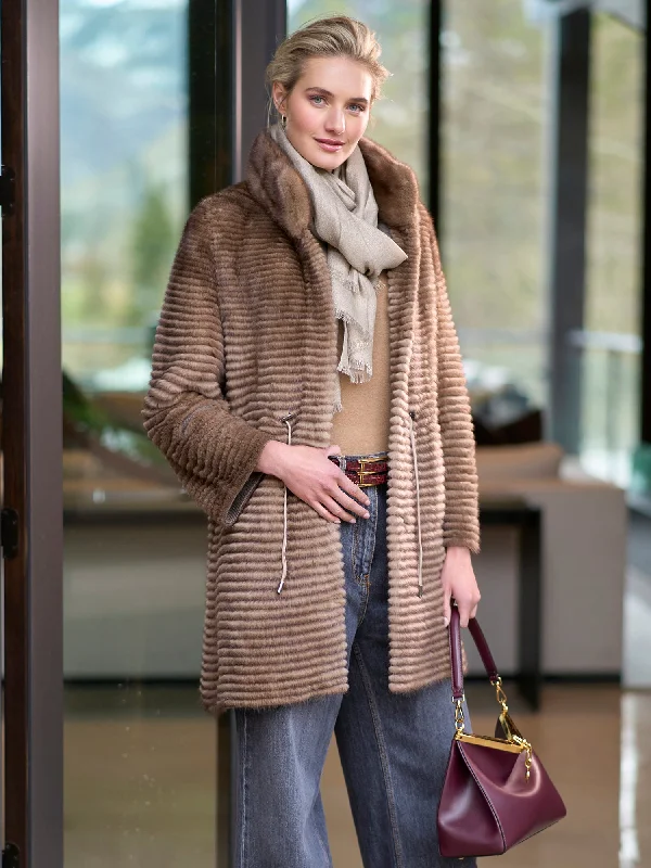 Ainsley Reversible Mink Coat