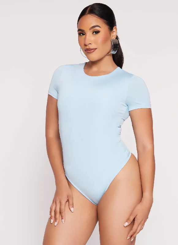 Daisy Double Lined Crew Neck Bodysuit