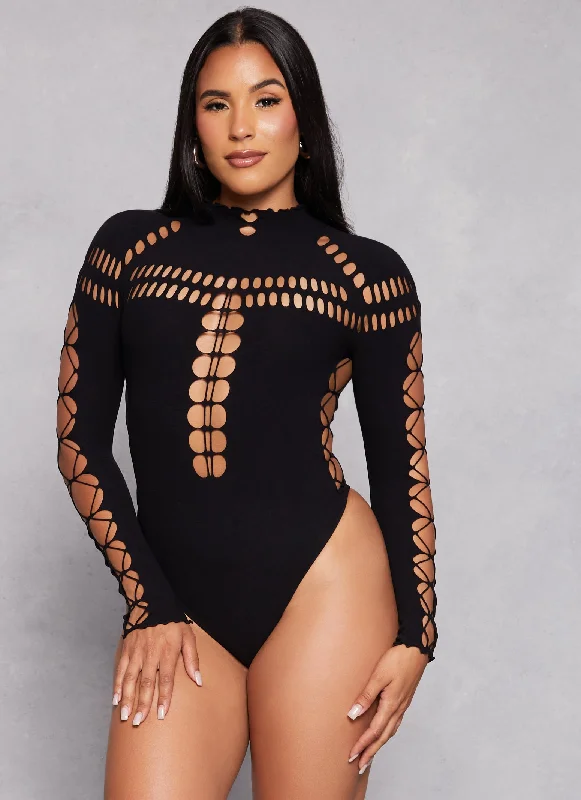 Laser Cut Seamless Bodysuit