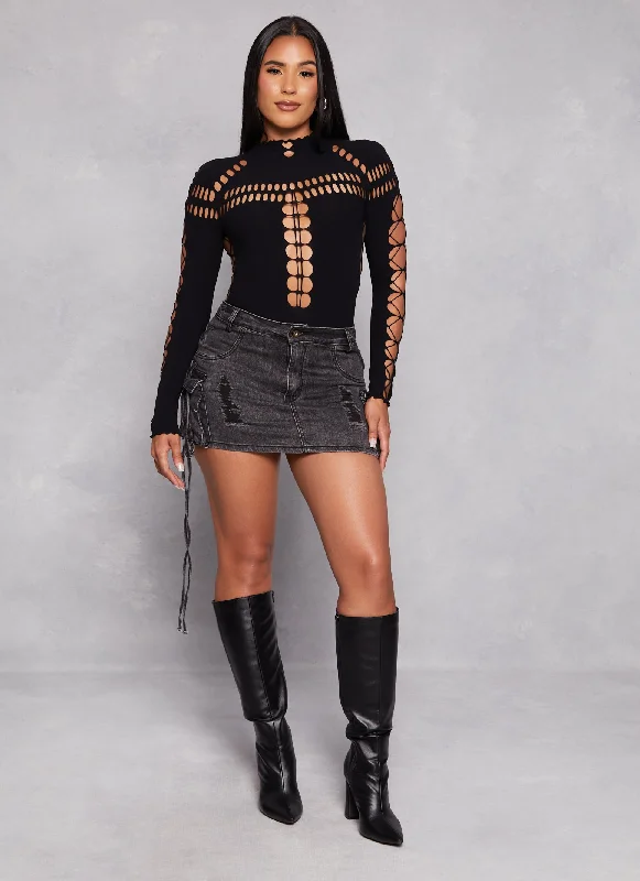 Laser Cut Seamless Bodysuit