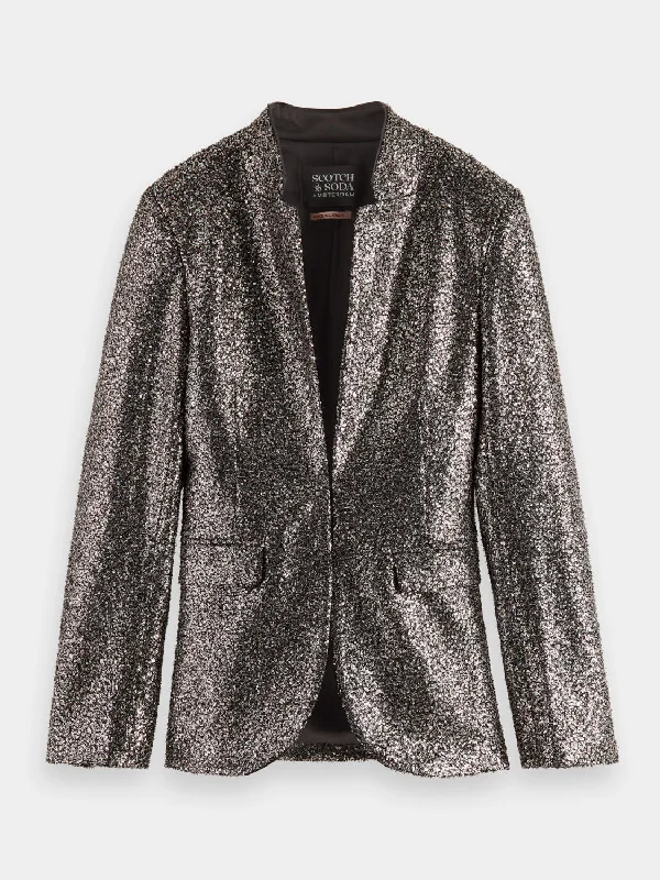 Blazer in mixed sequins