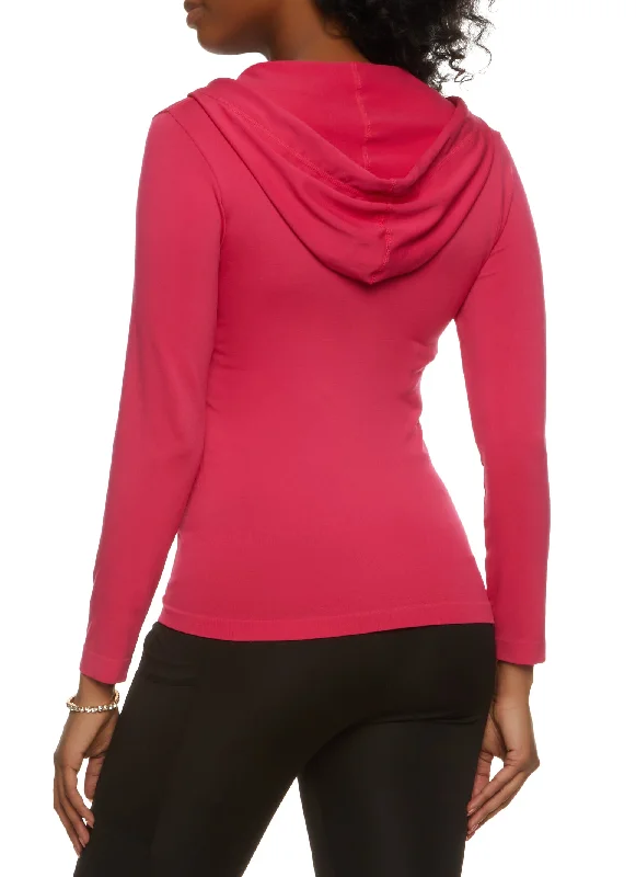 Full Zip Hooded Active Top