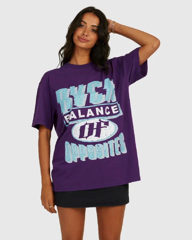 Court Side Rummage Tee - Eggplant