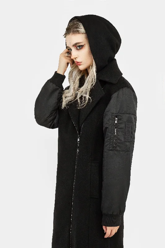 Doomsday Bomber Coat with Detachable Hood