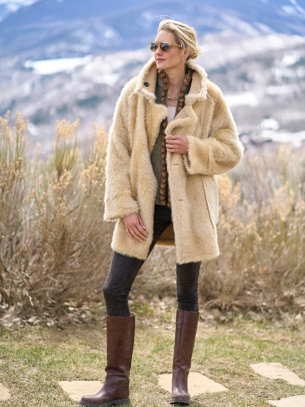 Elsa Reversible Shearling Coat