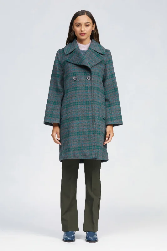 Fuar Coat Charcoal/Green Check