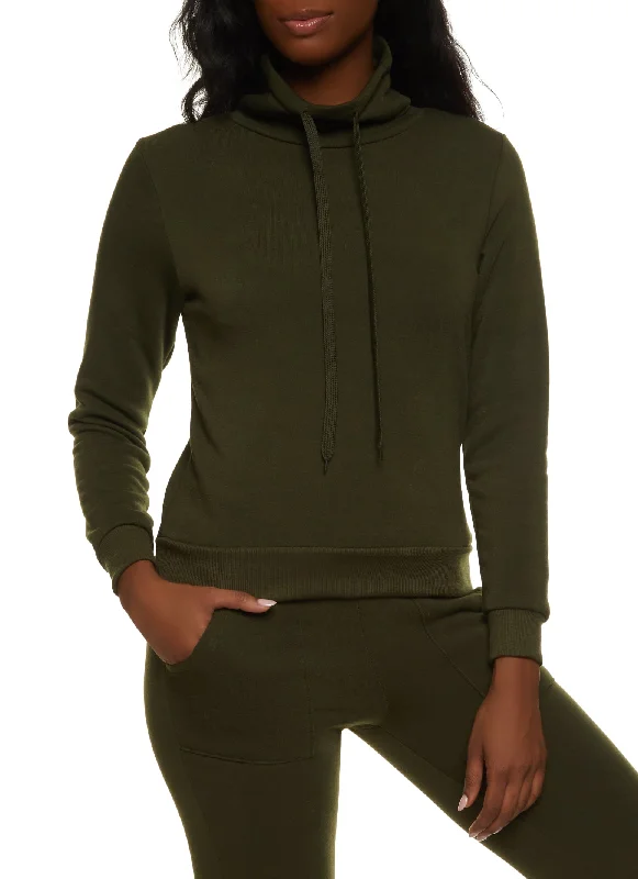 Fleece Funnel Neck Sweatshirt