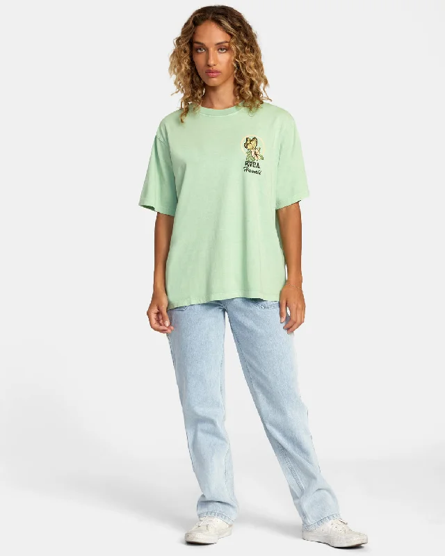 Hibiscus Hawaii Tee - Seafoam