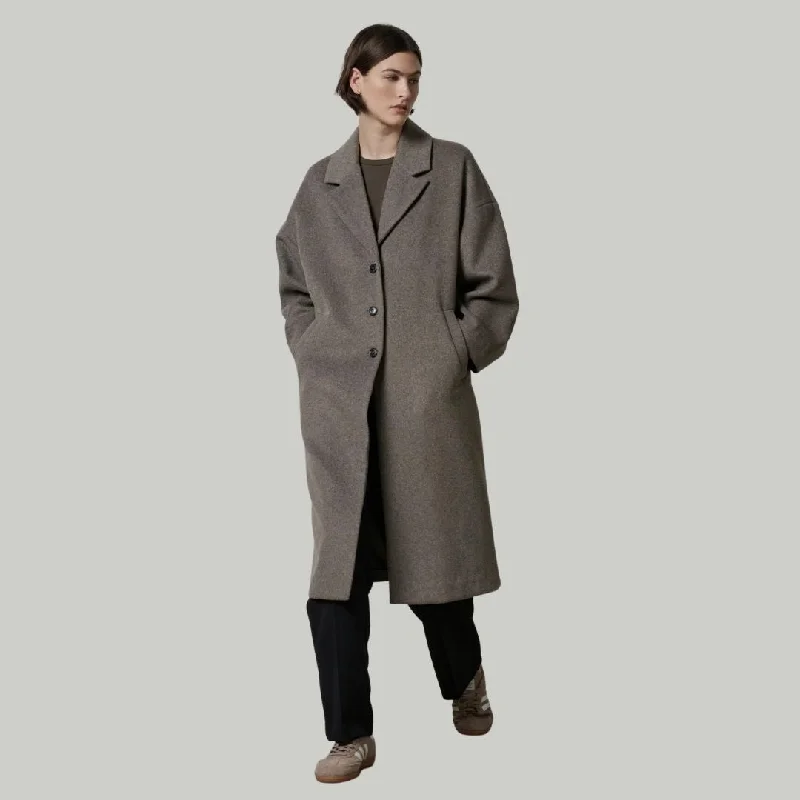 Huntington Wool Coat (Smoke)