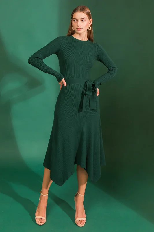 COMFORT ZONE SWEATER MIDI DRESS