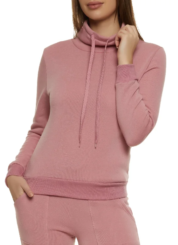 Fleece Funnel Neck Sweatshirt