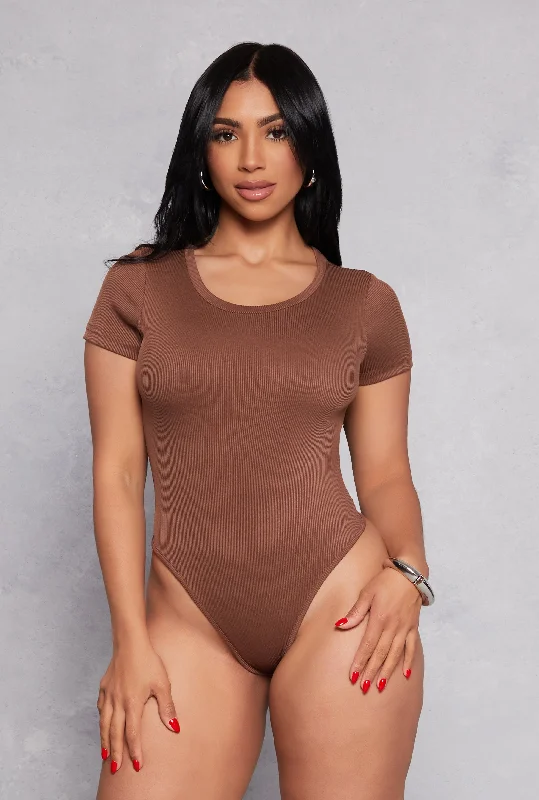 Daisy Basic Crew Neck Short Sleeve Bodysuit