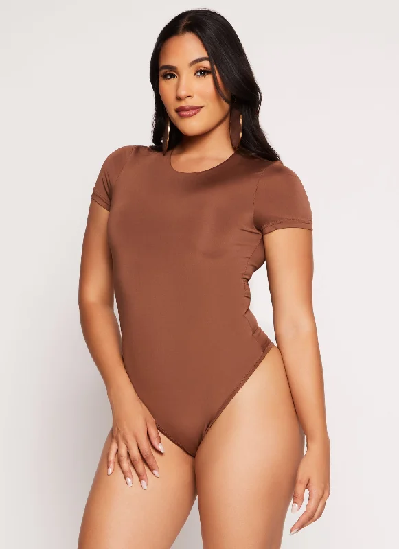 Daisy Double Lined Crew Neck Bodysuit