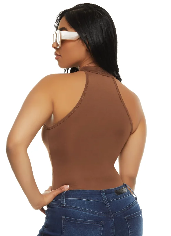 Daisy High Neck Racerback Bodysuit