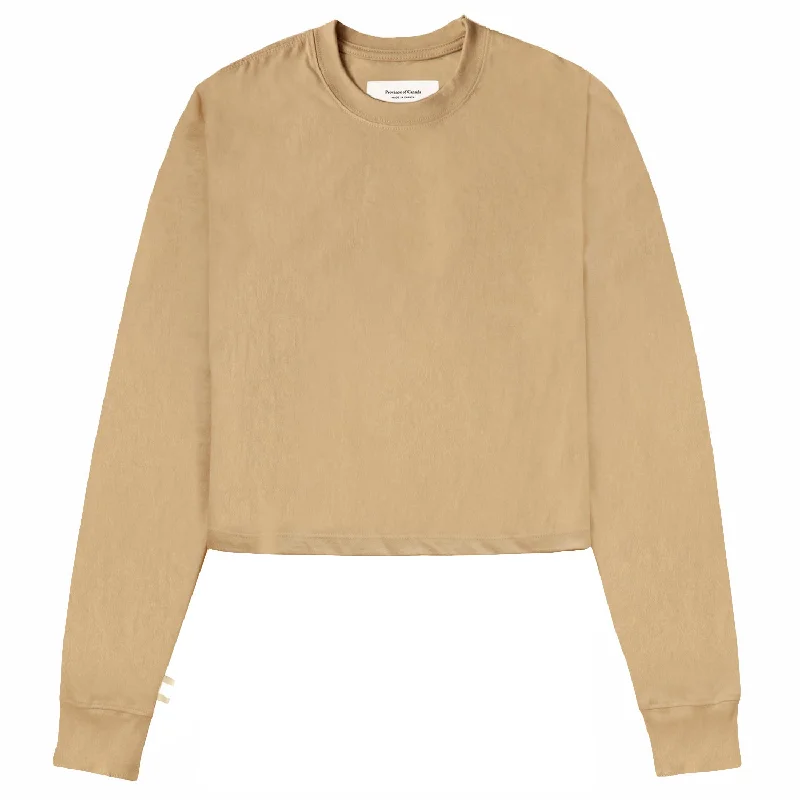 Monday Long Sleeve Crop Top Dune