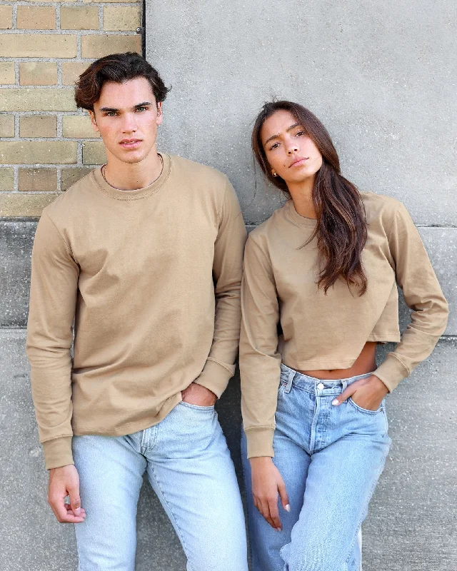 Monday Long Sleeve Crop Top Dune