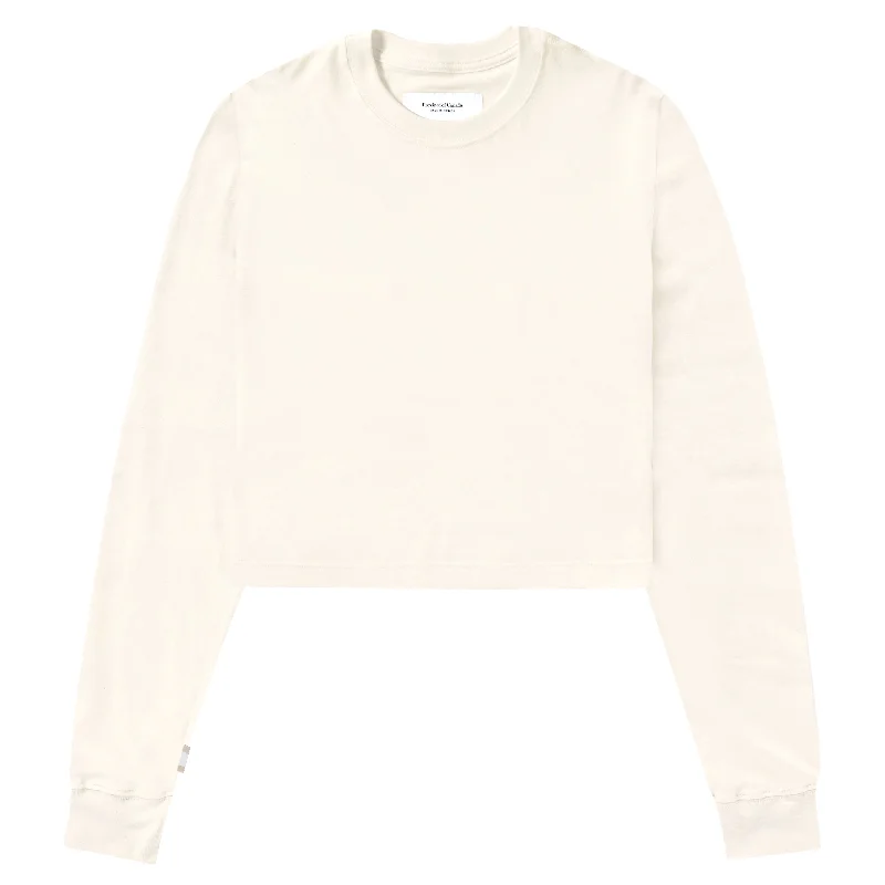 Monday Long Sleeve Crop Top Natural