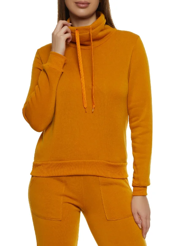 Fleece Funnel Neck Sweatshirt