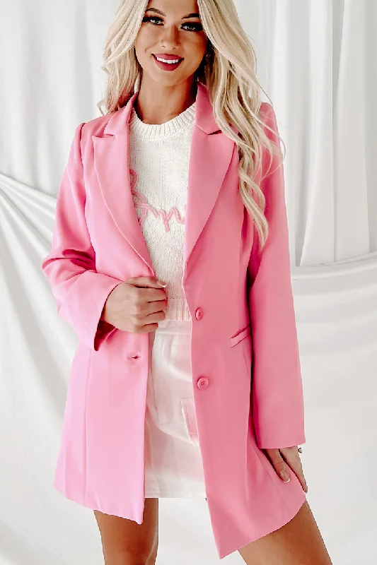 Only You Double Button Blazer (Pink)