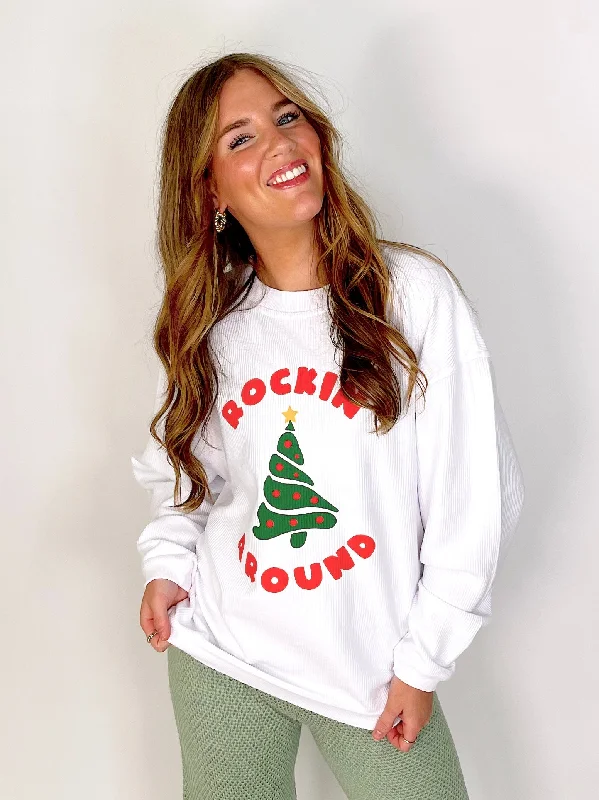 Rockin' Around Corded Sweatshirt