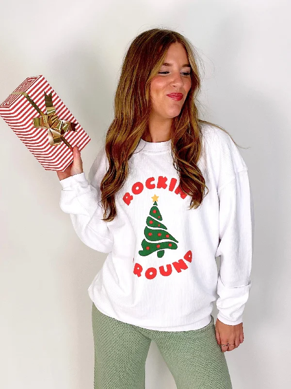 Rockin' Around Corded Sweatshirt