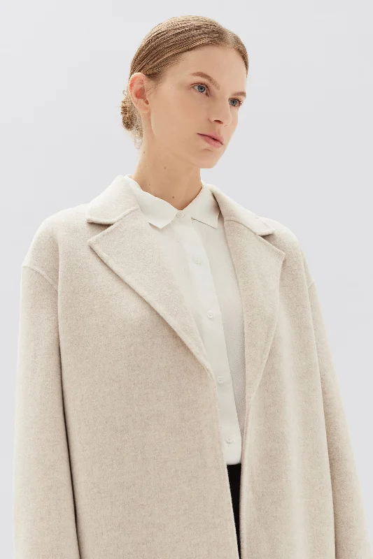 Single Breasted Wool Coat