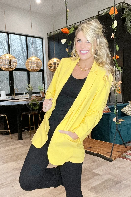 Sunflower Yellow Blazer