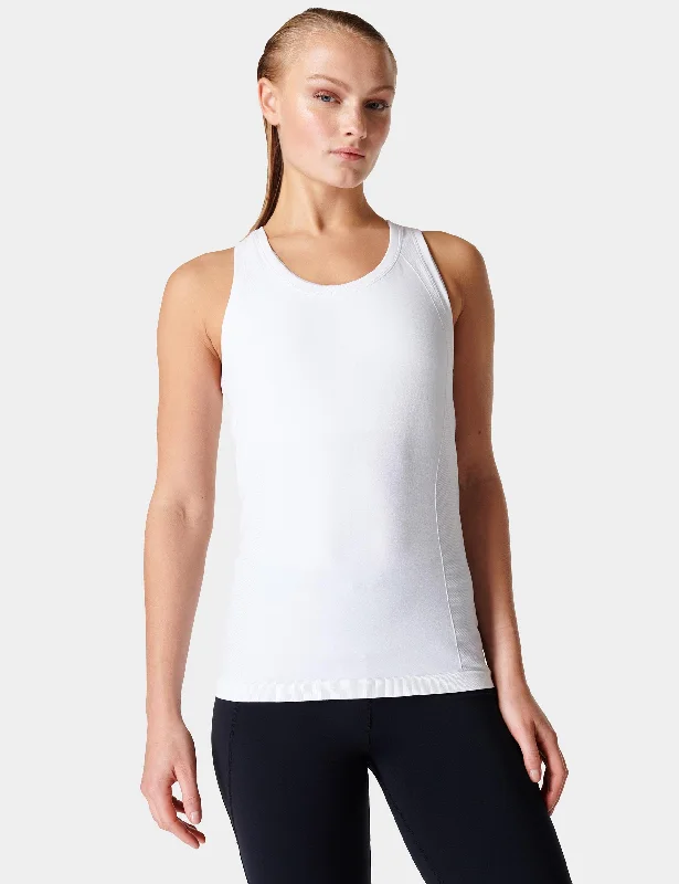 Athlete Seamless Gym Vest - White